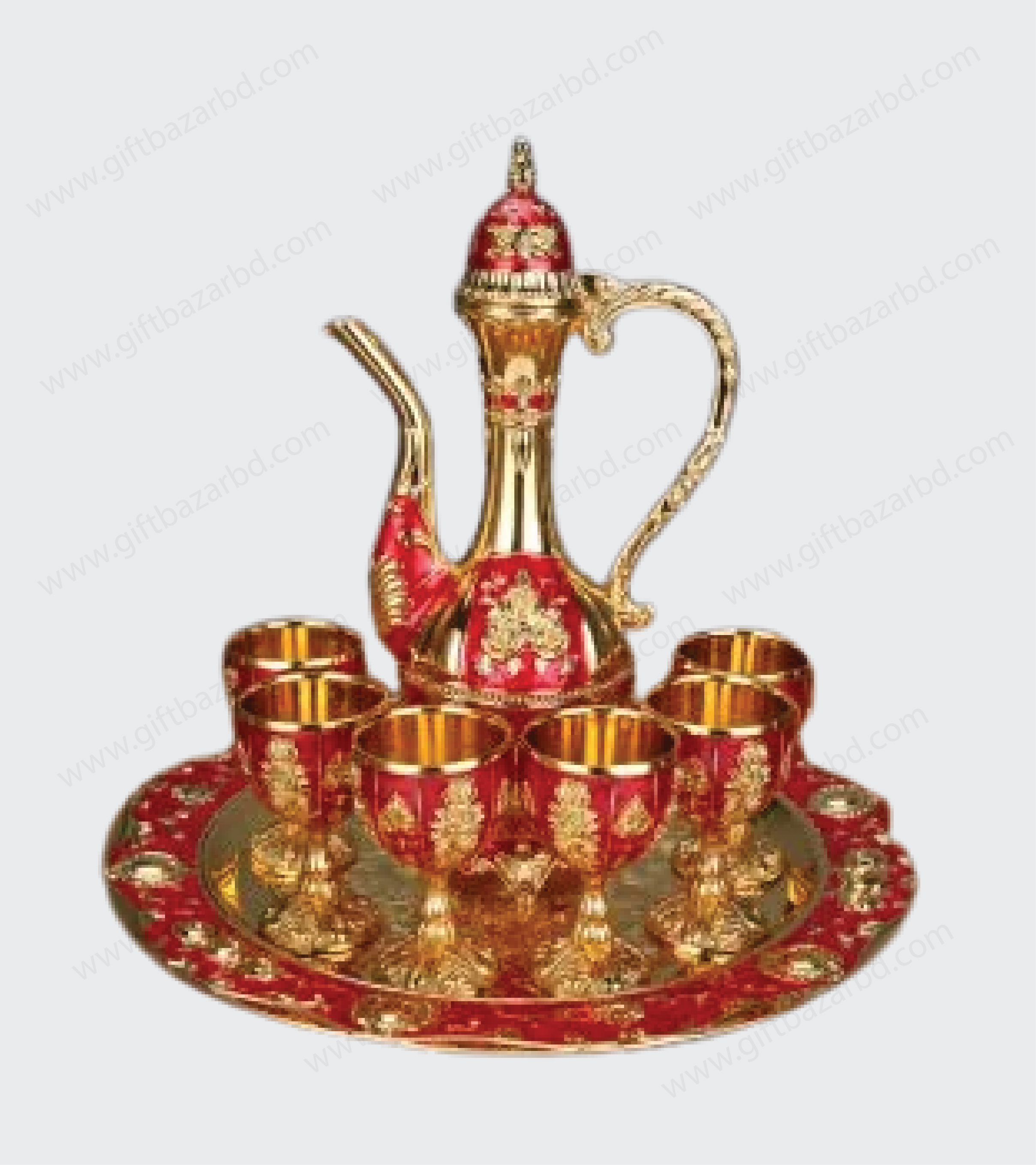 Red & Golden Color Surai set