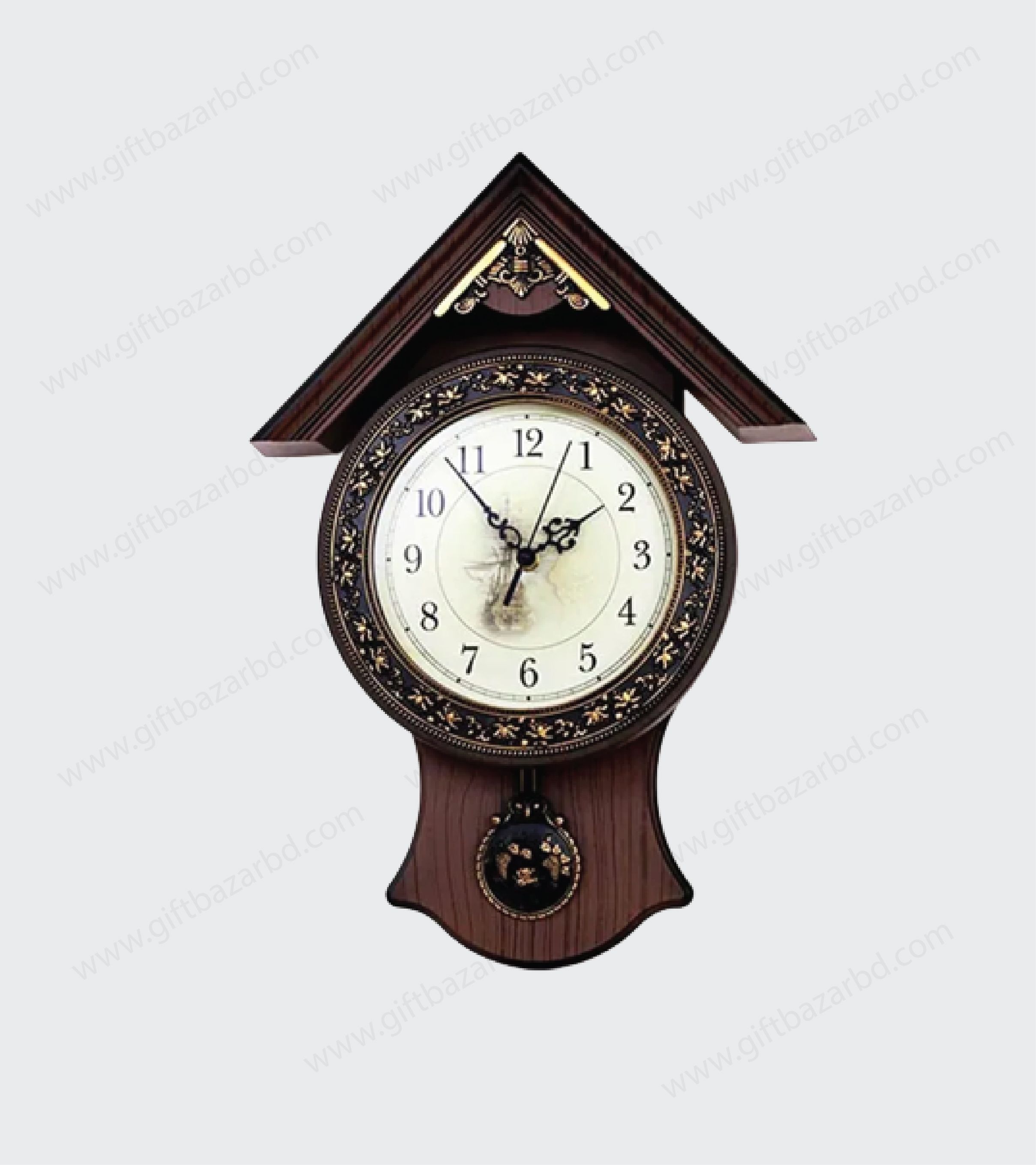 Classic Plastic Pendulum Wall Clock